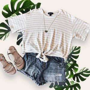 FifteenTwenty Tie-Front Top